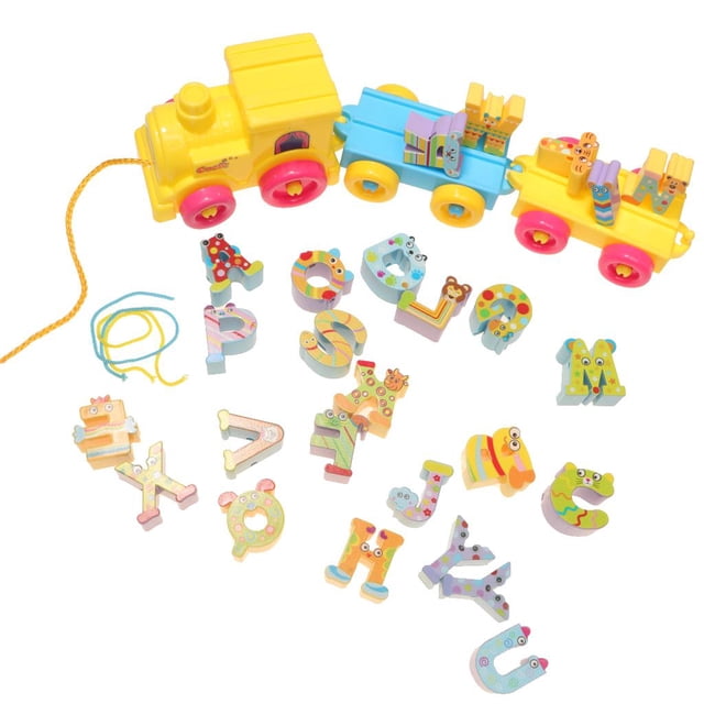 Juguete Educativo de Tren 26 Piezas Letras inglesas Sunnimix Cartas de los niños