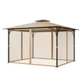thumbnail image 1 of VEVOR Replacement Mesh Gazebo Netting Screen for 10x12x7.3 ft Outdoor Patio, Net Only, 1 of 9
