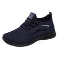thumbnail image 2 of LTTVQM Bowling Shoes Men Orthopedic Arch Support Mesh Slip-On Walking Shoes Non-Slip Sole Breathable Outdoor Casual Athletic Comfortable Lace-Up Sneakers Blue 47(US-11Men), 2 of 5