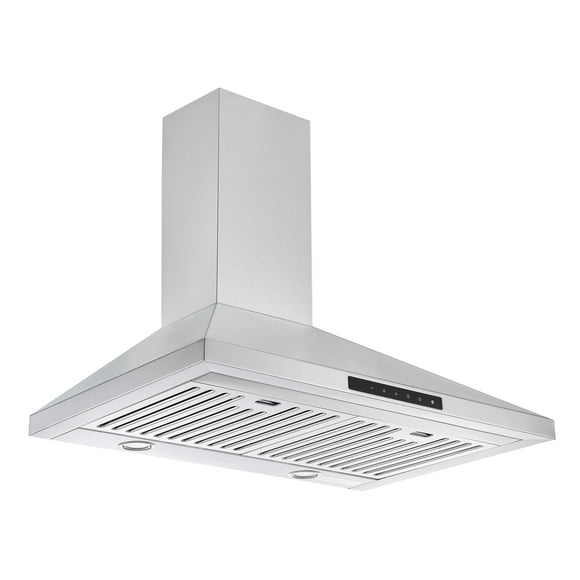Ancona 30" Wall Mount Pyramid Range Hood with Night Light Feature