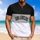 thumbnail image 2 of Mens Casual Pantalones Cortos Cuello Redondo Patchwork Suéter Blusa de Fitness, Camisetas para Hombre, 2 of 5