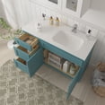 thumbnail image 4 of 48 in. W x 21 in. D x 32.5 in. H Bath Vanity Cabinet without Top in Sea Green, 4 of 5