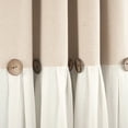 thumbnail image 4 of Lush Decor Linen Button Window Panel Blackout - Blue/White-Single-84 x 40, 4 of 11
