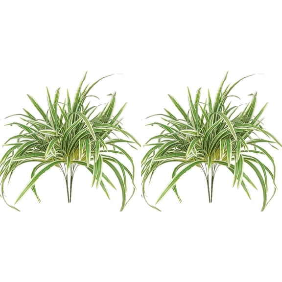Zoowood Fake Plants Artificial Plants Outdoor UV Resistant Faux Outdoor Plants for Indoor Table Outdoor Planter Porch Garden Decor 2 Pcs