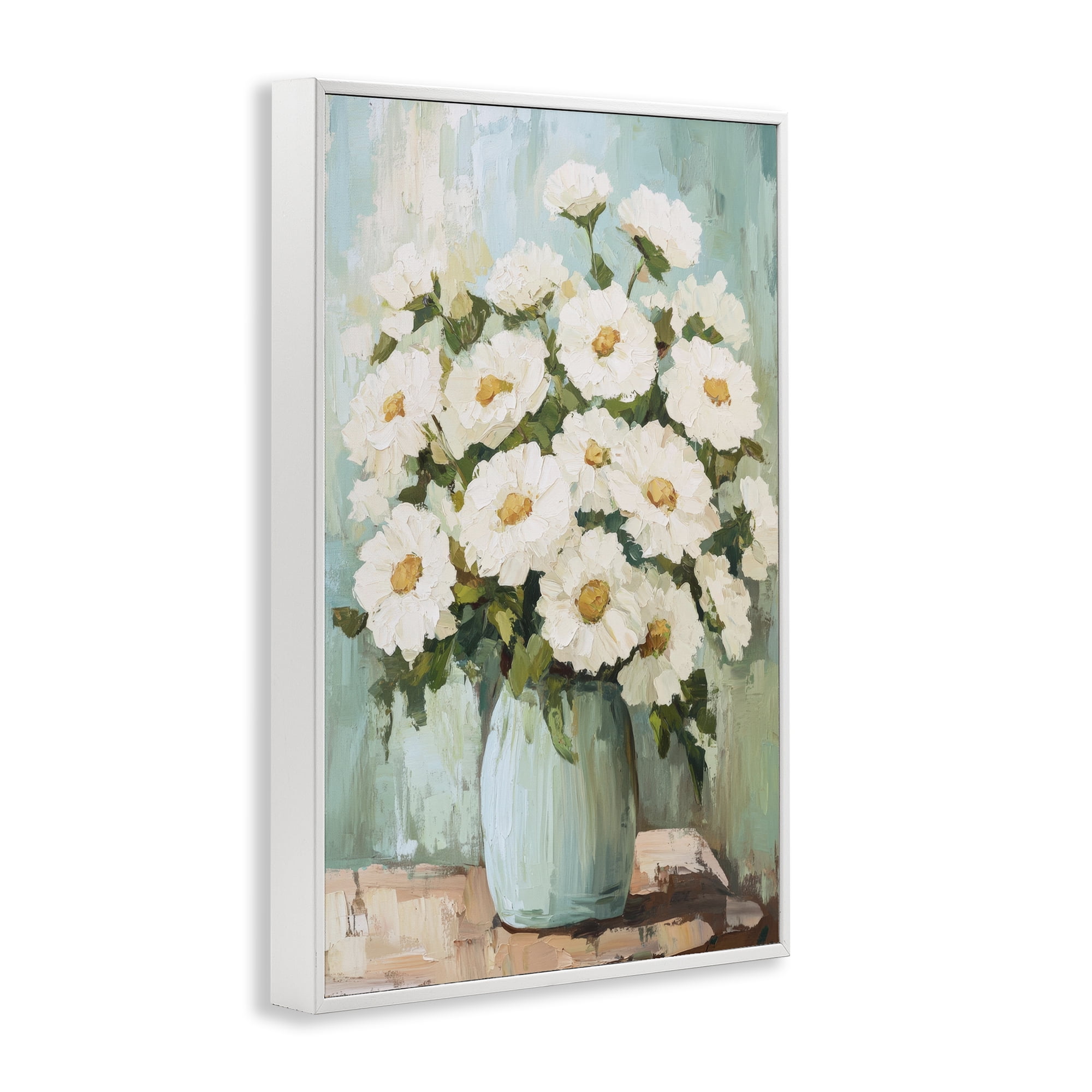 Stupell Industries Cozy Arrangement of White Blooms White Framed Giclee Art, design by Petal Prints Design