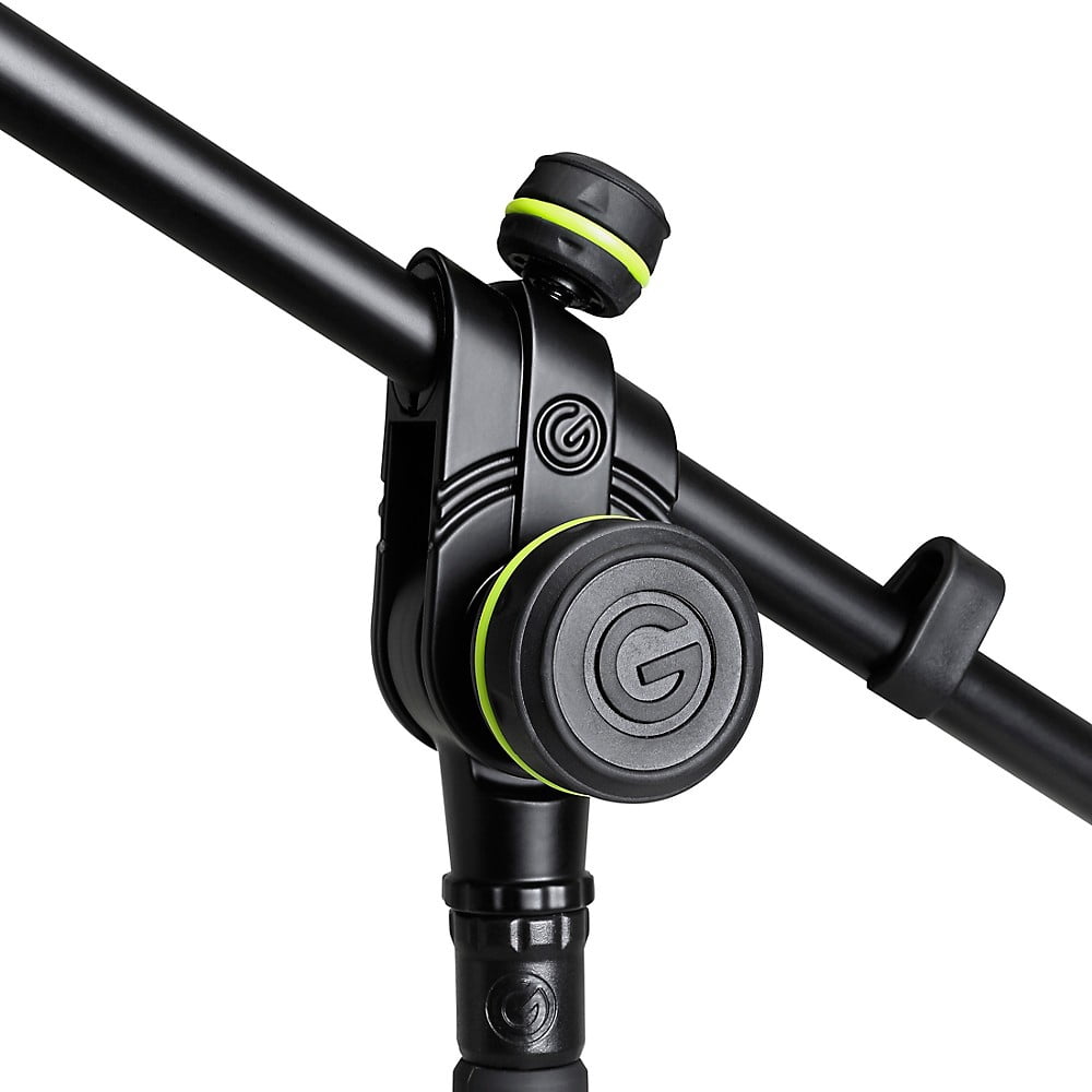 Gravity Stands MS 2321 B Microphone Stand with Round Base and 2-Point Adjustment Boom