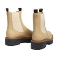 thumbnail image 7 of Sam Edelman Laguna Sesame Leather Chelsea Moto Round Toe Pull On Ankle Wide Boot (Sesame, 6.5), 7 of 7