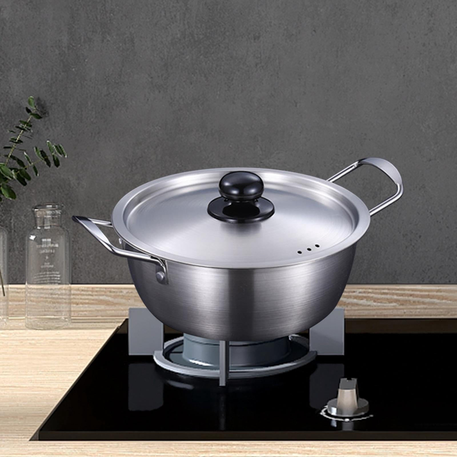 Baoblaze Korea Ramen Pot Home with Lid Instant Noodles Pot for Restaurant Picnic Eggs 18cm