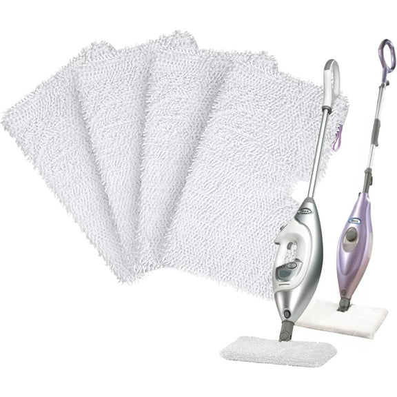 4 Pack Steam Mop Pads for Shark Steam Mops S3500 Series S3501 S3601 S3550 S3901 SE450,Washable Replacement Mop Pads,Microfiber Mop Pad Refills