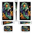 thumbnail image 3 of Psychedelic Zombie Skull Print PS5/PS5 Pro/PS5 Slim Digital Disc Skin Sticker For Console And Controller Skins, 3 of 7