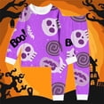 thumbnail image 2 of SJLDQY Halloween Girls Pajamas Long Sleeve Shirts Pants 2 Piece Pjs Sets Hallowmas Printed Sleepwear Cozy Soft Loungewear Sets for Girls, 2 of 3