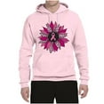 thumbnail image 2 of Wild Bobby Pink Cheetah Print Breast Cancer Carnation Flower Breast Cancer Awareness Unisex Hoodie Sweatshirt, Light Pink, 3X-Large, 2 of 6