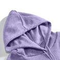 thumbnail image 5 of Womens Sweatshirt Plus Size Winter Hoodie Pullover Long Sleeved Sweatshirt Purple L, 5 of 5