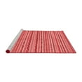 thumbnail image 2 of Ahgly Company Machine Washable Indoor Round Abstract Red Modern Area Rugs, 6' Round, 2 of 4