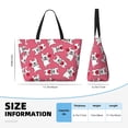 thumbnail image 4 of Xecao French Bulldog for versatile beach bag for women includes zipper pockets and waterproof material, ideal for vacations and adventures., 4 of 7