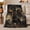 Rottweiler Trio, variant on Playful Rottweiler Puppy Face Collage, Playful Pet Portrait Pattern, Warm Flannel Blanket for Living Room and Bedroom, Dog Lovers person's Day Gift, Pet Lover Home Decor