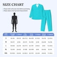 thumbnail image 4 of Sikiie Aqua Mens Pajama Set, Soft Warm Long Sleeve Sleepwear, Cozy Button-Down Pjs for Men-Small, 4 of 7