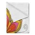 thumbnail image 2 of Flower Mandala Soft Flannel Fleece Throw Blanket, Ornamental Blossoming Flower Pattern with Swirls and Dots Circular Petals, Cozy Plush for Indoor and Outdoor Use, 50" x 60", Multicolor, by Ambesonne, 2 of 5