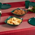 thumbnail image 2 of PLASTICPRO 32 Oz Disposable Serving Bowls Green Plastic Square Snack Bowls, 4-Pack, 2 of 7