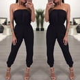 thumbnail image 3 of WSEVYPO Women'S Strapless Full Length Casual Wide Leg Jumpsuit, 3 of 5
