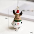 thumbnail image 3 of Adornos colgantes de hierro para decoración navideña de Papá Noel pintado retro para colgar en el árbol de Navidad, juguetes, decoración de Año Nuevo, regalo para niños, 3 of 5