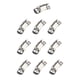 thumbnail image 5 of Abrazaderas de manguera de 10 piezas, sujetadores fuertes, sujetadores de abrazadera de gusano para tubería, bricolaje, metal de acero inoxidable para, 5 of 9