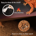 thumbnail image 6 of Reptile Mat,Reptile Terrarium Substrate Liner for Leopard Gecko, Lizard,Snake,Tortoise,Reptile Flooring 18x72 Inch Black, 6 of 7