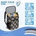 thumbnail image 6 of Travel Cooler Bag - Pioneer Flower Camping Beer Cooler Backpack with Bottle Opener- Waterproof Insulated Picnic Backpacks - Cooler Bag for Beach, 6 of 6
