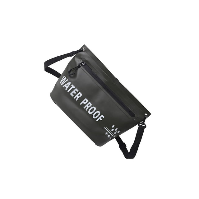 pitrice Sac Bandoulière Imperméable Sac Sec Imperméable Bleu Randonnée Pêche Randonnée pour Vert Foncé 31.5x20.5cm