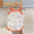 thumbnail image 2 of HCNTES Baby Girl Clothes Summer Clothes Toddler Baby Girl 6 12 18 Months 2T 3T 4T 5T Girls Outfits Printed Sleeveless Tank Top Shorts Set, 2 of 5