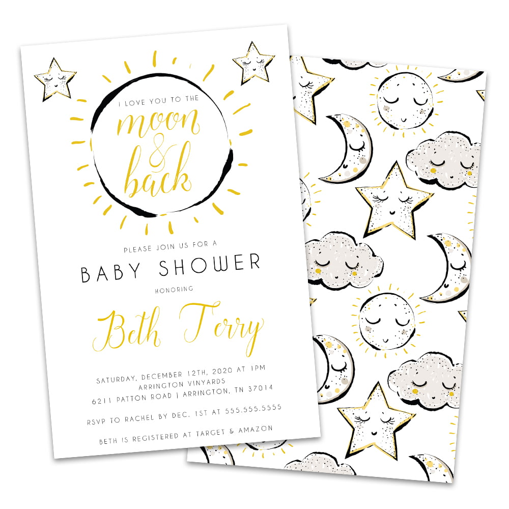 Stars Baby Shower Invitations - Walmart 