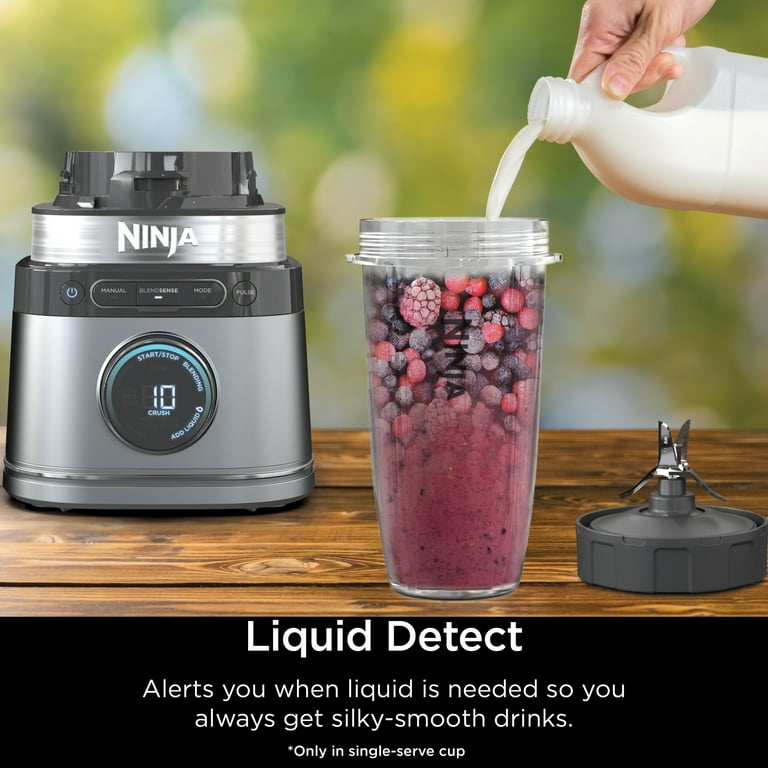 Ninja Professional with Single Serve Cups 3 Speed Blender Silver