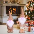 thumbnail image 4 of XWSHYW Decoraciones para El Hogar Decoraciones Gnomos Pie Iluminado con Patas Retráctiles con Nariz Brillante y Lindos Ojos Iluminados Regalo Navideño para Decoración de Escritorio, 4 of 5