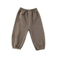 thumbnail image 3 of Toddler Baby Long Bloomers Soft Cotton Linen Casual Elastic Harem Pants Trousers, 3 of 6