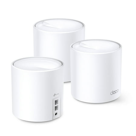 TP-Link - Deco AX3000 (3-pack) Dual-Band Whole Home Mesh Wi-Fi 6 System, Supports Gigabit Speeds - White