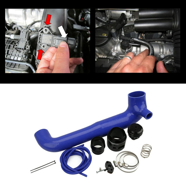 DYNWAVECA Dump Valve Assembly For Golf MK7 1.2 1.4 , High Reliability Replacement Parts Made Of Material - Blue
