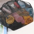 thumbnail image 3 of Portable Mesh Beach Bag Foldable Bath Swimming Bath Bag 8-pocket Mesh Storage Bag Transparent Travel Wash Bag with Large Capacity for Bathing Swimming Beach, 3 of 9
