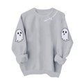 thumbnail image 7 of Atogsazn Women's Halloween Sweatshirt Casual Crew Neck Long Sleeve Pullover Sweater Loose Fall Winter Tops Gray XL Fashion, 7 of 7