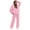 Pink, variant on Lounge Sets for Women 2 Piece Spring Lounge Hoodie Cozy Soft Sweatsuit Comfy Jogger Sweatpants Oversized Sweatshirts Tracksuits with Pockets Yellow 2XL