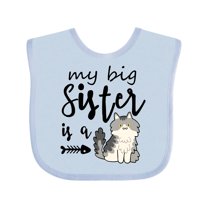 Inktastic My Big Sister is a Cat Boys or Girls Baby Bib