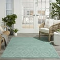 thumbnail image 4 of Nourison Versatile Indoor/Outdoor Aqua/Teal 5' x 7' Area Rug, (5x7), 4 of 10
