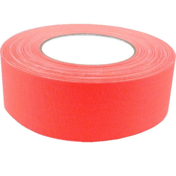 American Recorder 2" x 50 Yards Full Roll Gaffers Tape - Neon Orange