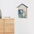 thumbnail image 6 of Qiweii Seabird & Sea Tower Wall-Mounted Key Box, Decorative Earthy Key Cabinet, Household Entryway Key Organizer, 6 of 6