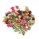 thumbnail image 1 of 50 piezas de alfileres de ojo coloridos de cristal con forma de margarita y perla 3, 1 of 4