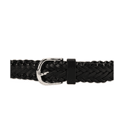 Leatherboss Braided Leather belt Big and Tall sizes Black Brown