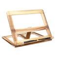 thumbnail image 4 of Foldable Recipe Book Stand,Wooden Frame Reading Bookshelf,Tablet Pc Support Stand, 4 of 8