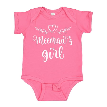 

Inktastic Meemaw Girl Granddaughter Gift Baby Girl Bodysuit