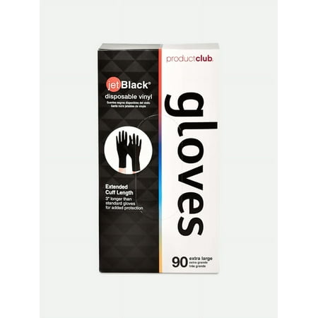 Product Club 90 ct. jetBlack® Vinyl Disposable Gloves - X-Large