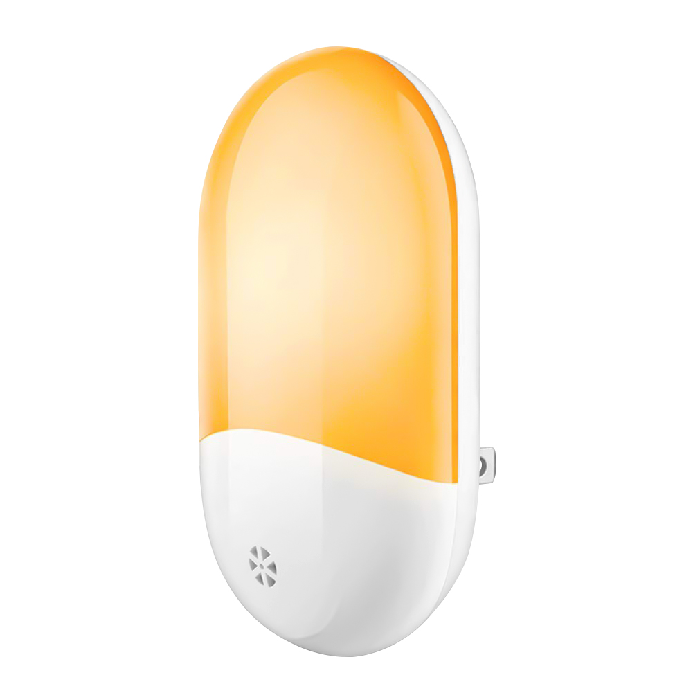 LED Plugin Night Light 0.7W Warm White Wall Lights with DusktoDawn