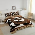 thumbnail image 3 of Erosebridal Tribal Texas Stars Bedding Sets Twin with Comforter, Rustic Cow Print Comforter Sets Twin Size, Brown Down Comforter, Lightweight Room Decor, 2 Pieces, 3 of 8